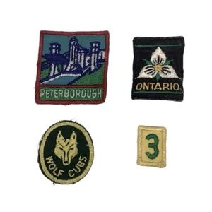🍄 Vintage Ontario Boy Scout Badges - 4pc.